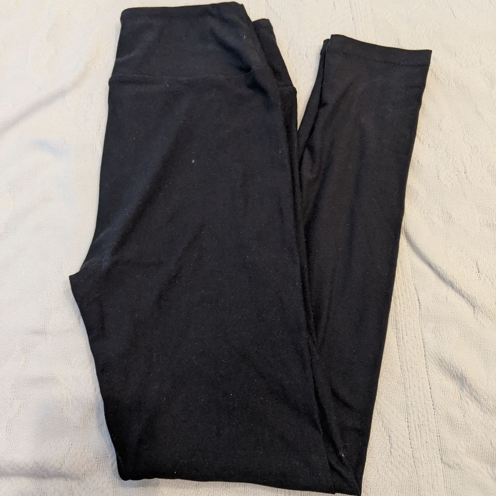Black Lularoe Soft Legging  One Size